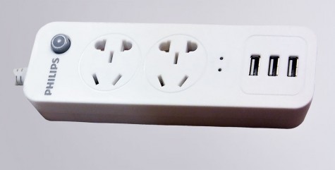Удлинитель Xiaomi Philips socket set (2 розетки + 3 USB порта)